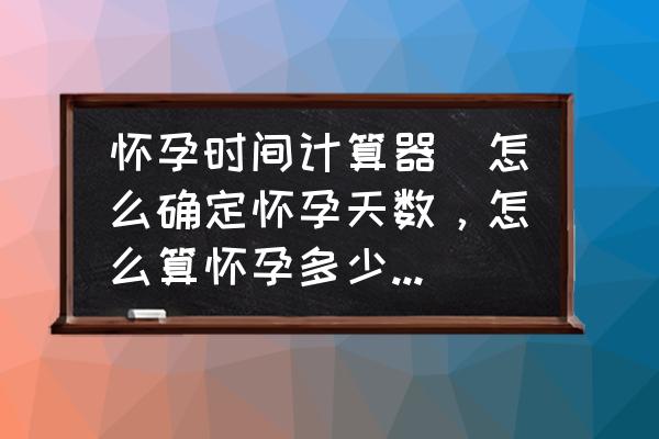 怀孕时间怎么算？详解孕期计算方法及注意事项