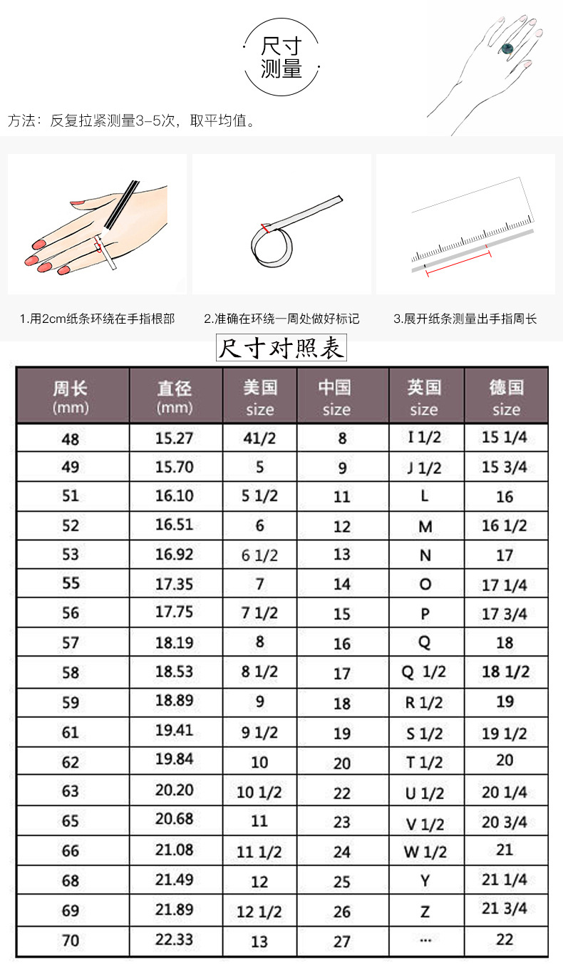 戒指尺寸怎么量？精准测量方法及常见问题详解